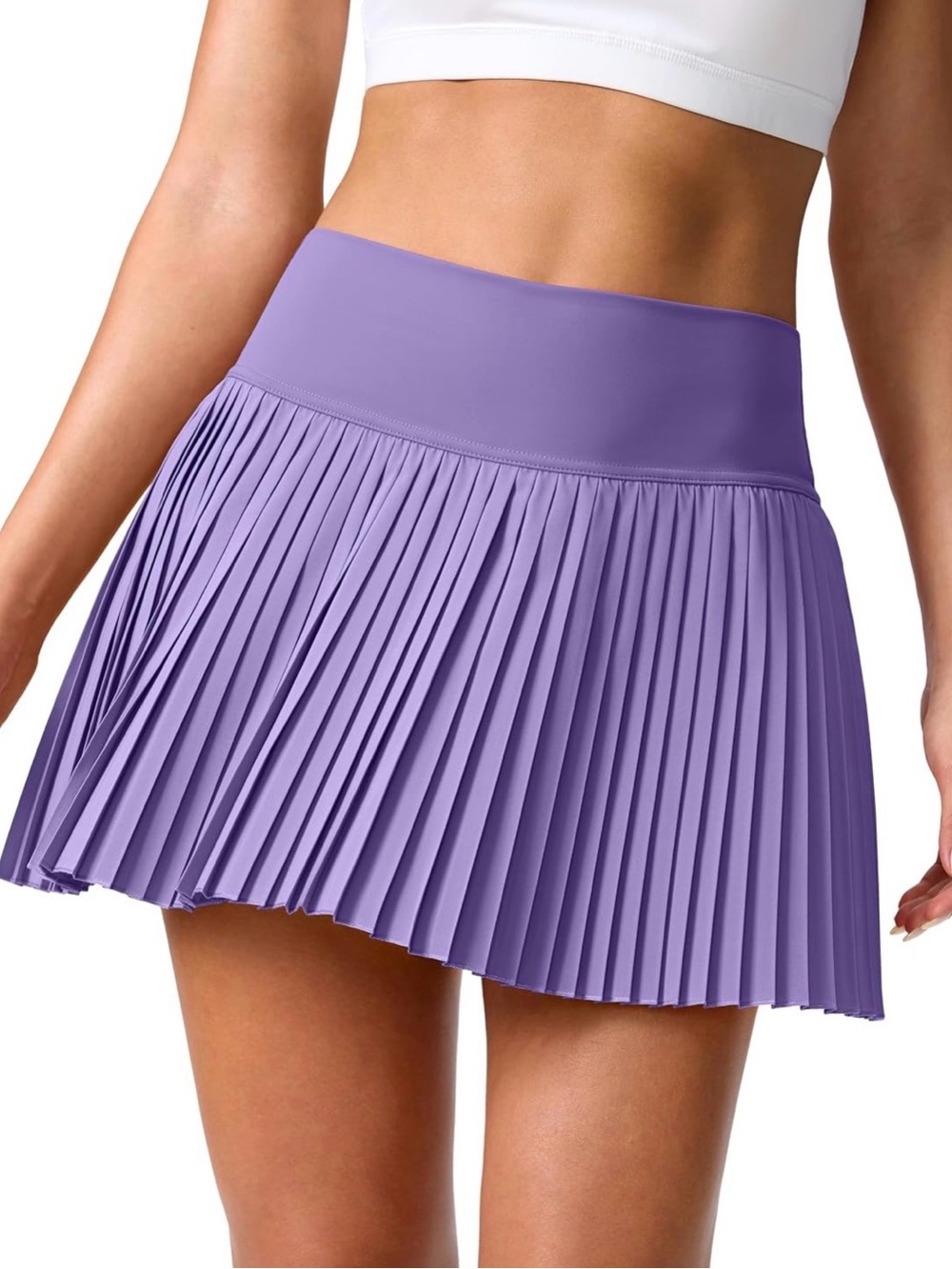 Lavender Pleated Skort - Santiny - Size XXL